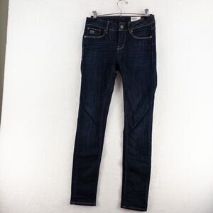 G-STAR RAW 3301 Jeans - W25 L30 Blue Skinny Dark Wash
